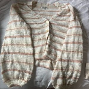 Cream and orange comfy sweater